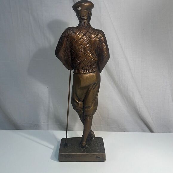 Bronze Golf Statue from era‎ of Bobby Jones Walter Hagen - Picture 3 of 6